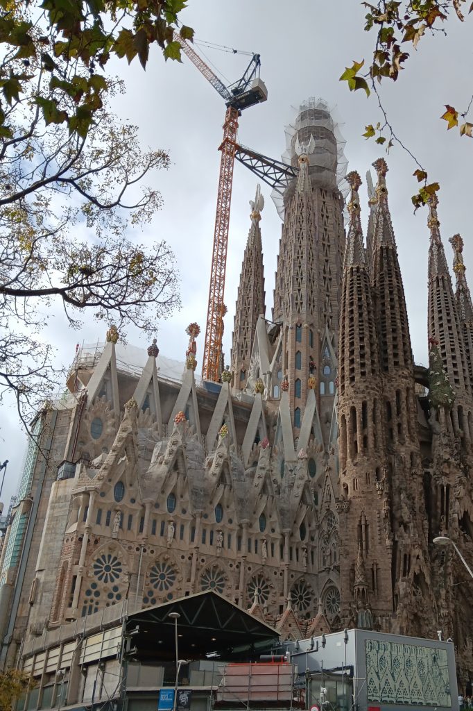 Noch gibt es an der Baustelle der Sagrada Familia viel zu tun.