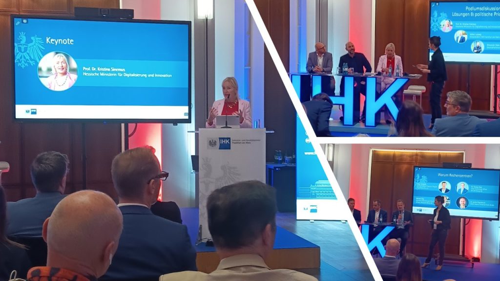 Eindrücke von der Diskussionsveranstaltung "Europäische Digitalhauptstadt" der IHK Frankfurt am Main