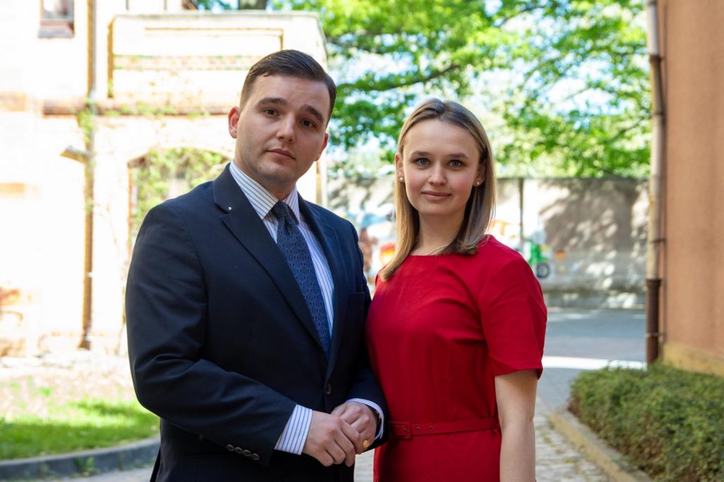 Kai Bontas und Joanna Ratuschny, Gründer des Think Tank "Res Publica".
